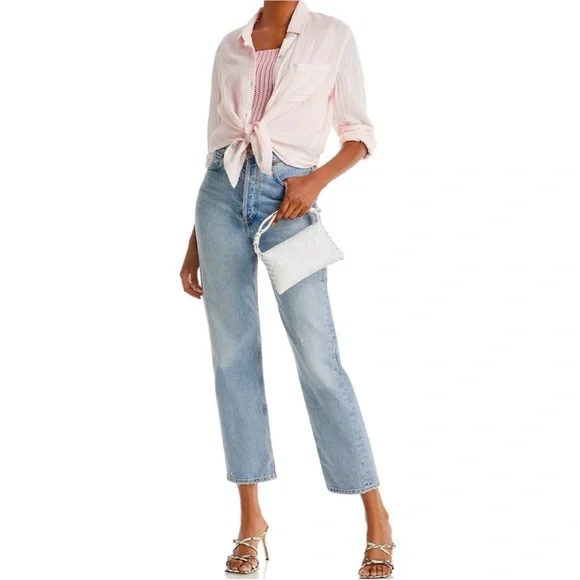 RAILS Ellis Gauze Button Up Shirt S Petal Pink LTD Edition Breast Cancer Spring - Picture 7 of 13